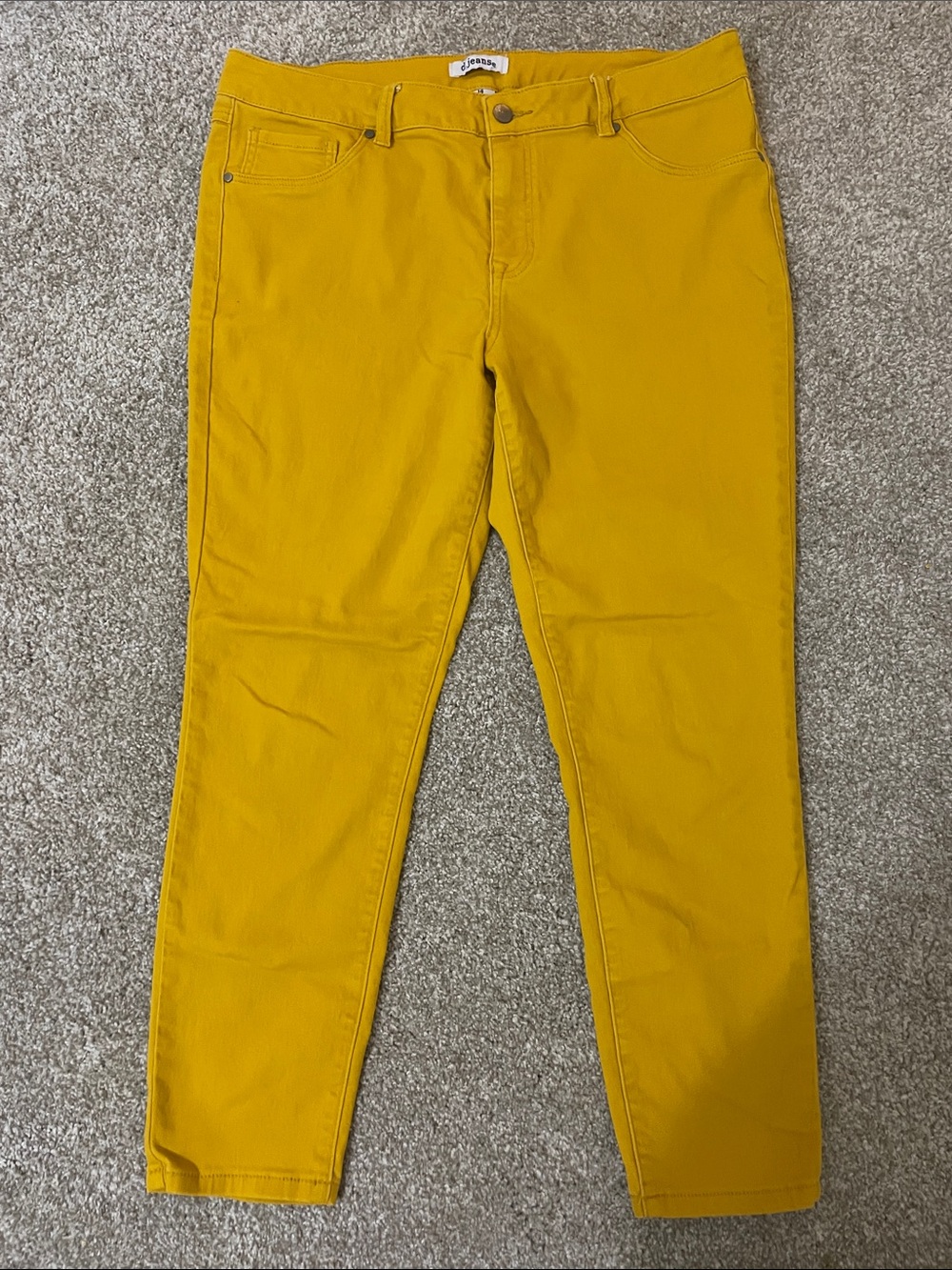 Women’s Mustard Yellow Skinny Jeans
